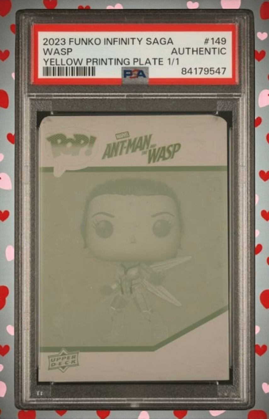 2023 Upper Deck Funko POP Marvel Infinity Saga #149 Wasp Yellow Plate 1/1 PSA